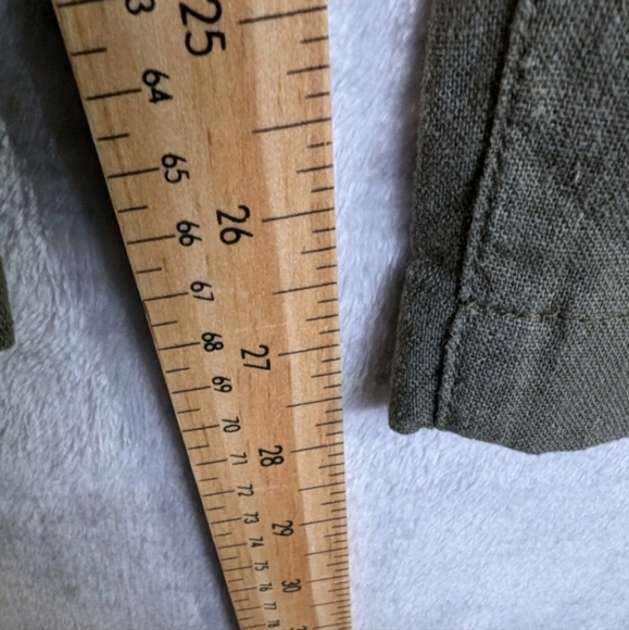 Wide Leg Linen Blend Wide Leg Pants - Picture 3 of 6